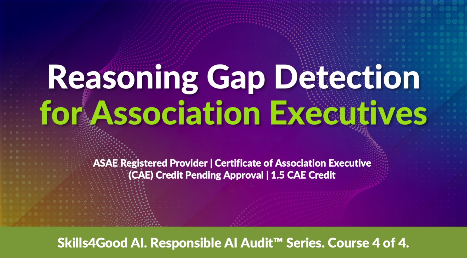 Reasoning Gap Detection for Association Executives