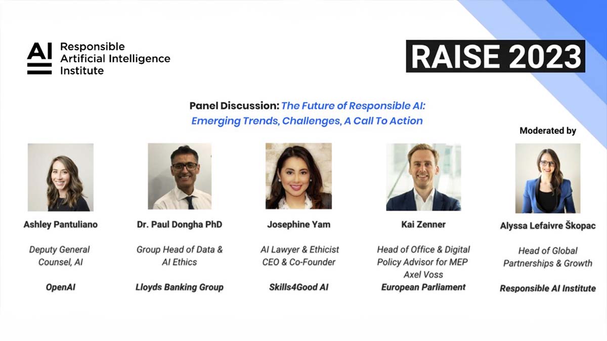 Skills4Good AI CEO Speaks at Responsible AI Institute’s Annual RAISE Conference